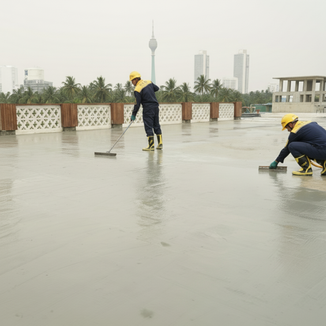 Roof Waterproofing in action